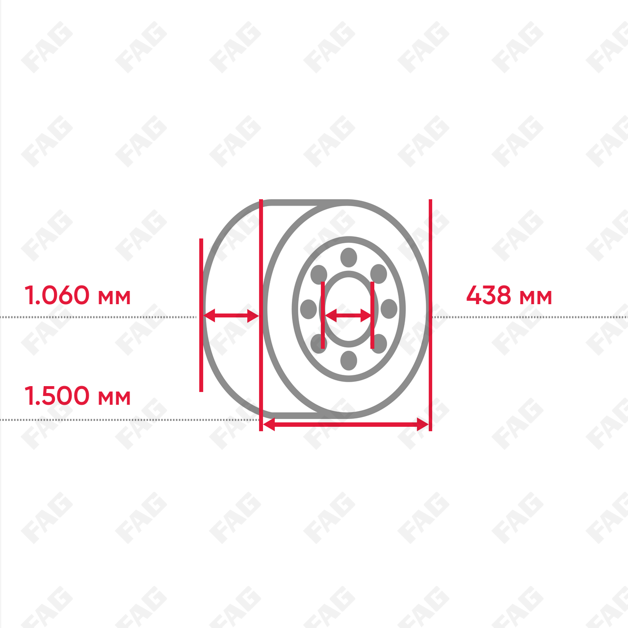 Радиальный сферический роликоподшипник 240/1060-B-K30-MB