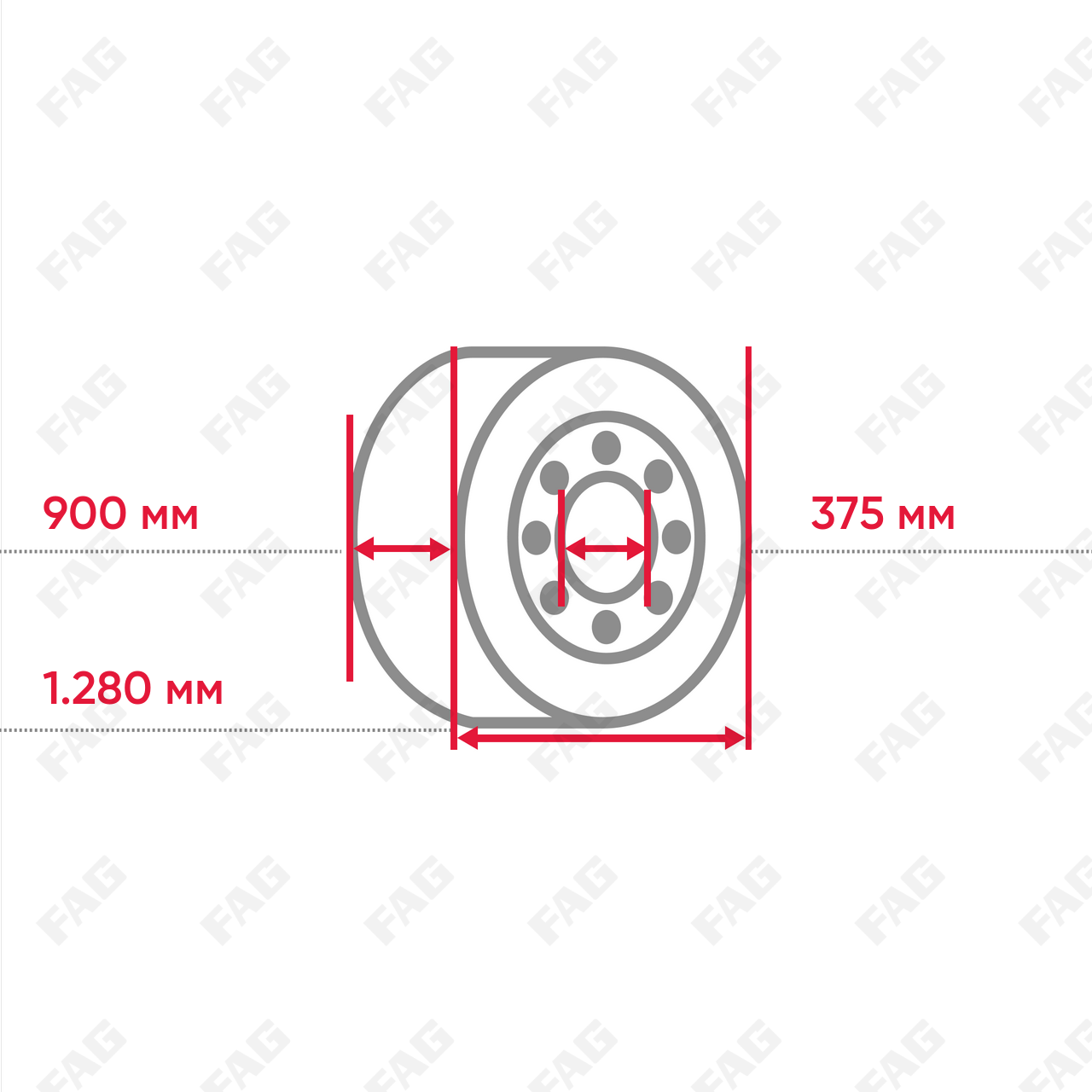 Радиальный сферический роликоподшипник 240/900-B-K30-MB