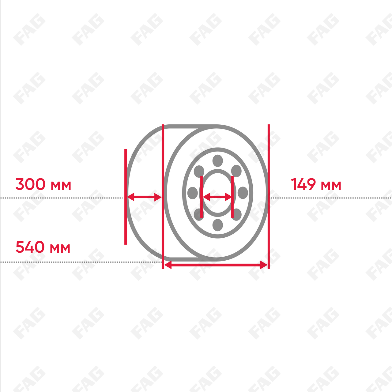 Конический роликоподшипник 32260-XL-P5