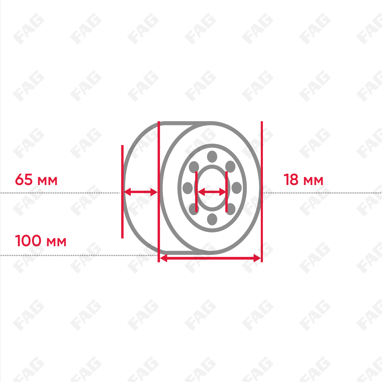 Цилиндрический роликоподшипник NU1013-XL-M1-F1-J20AA-C4>A