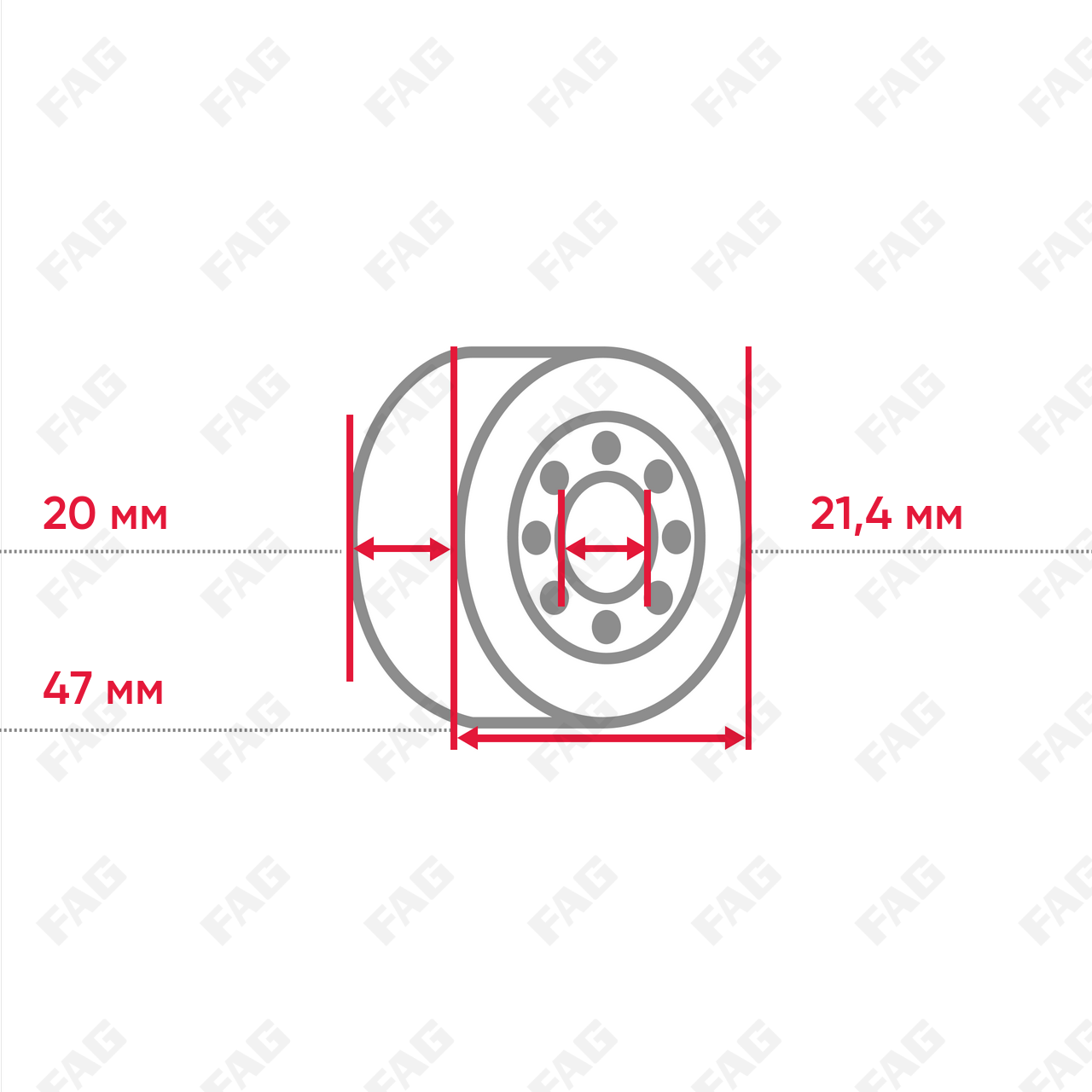 Радиальный закрепляемый шарикоподшипник RAE20-XL-NPP-B