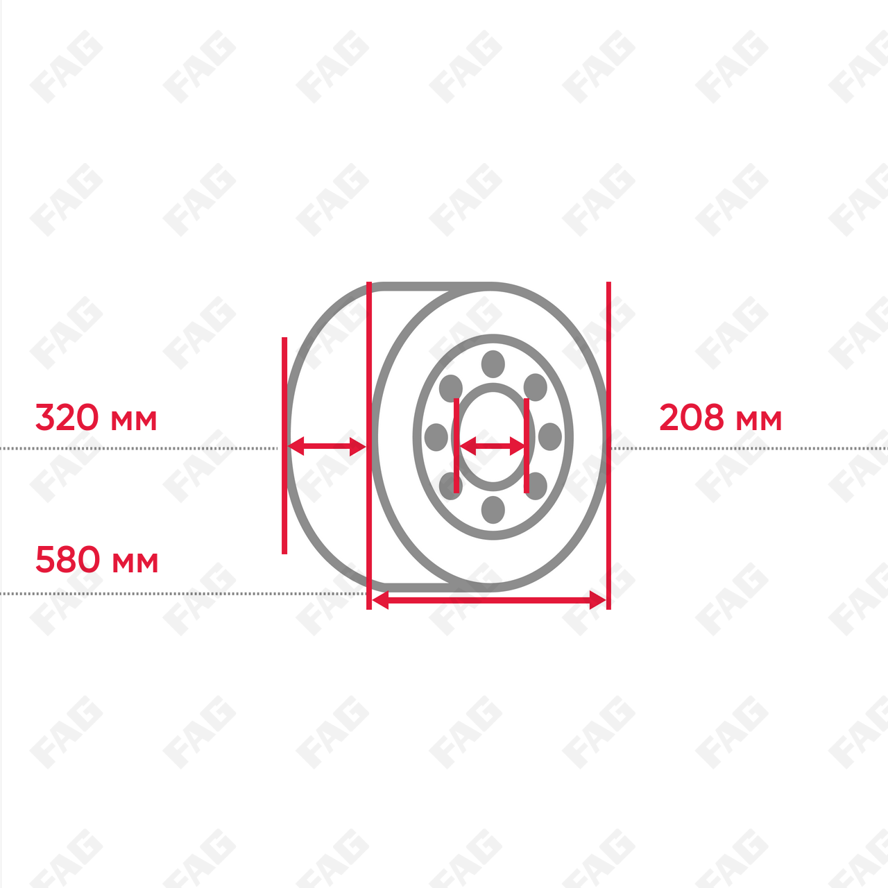 Радиальный сферический роликоподшипник 23264-BEA-XL-K-MB1