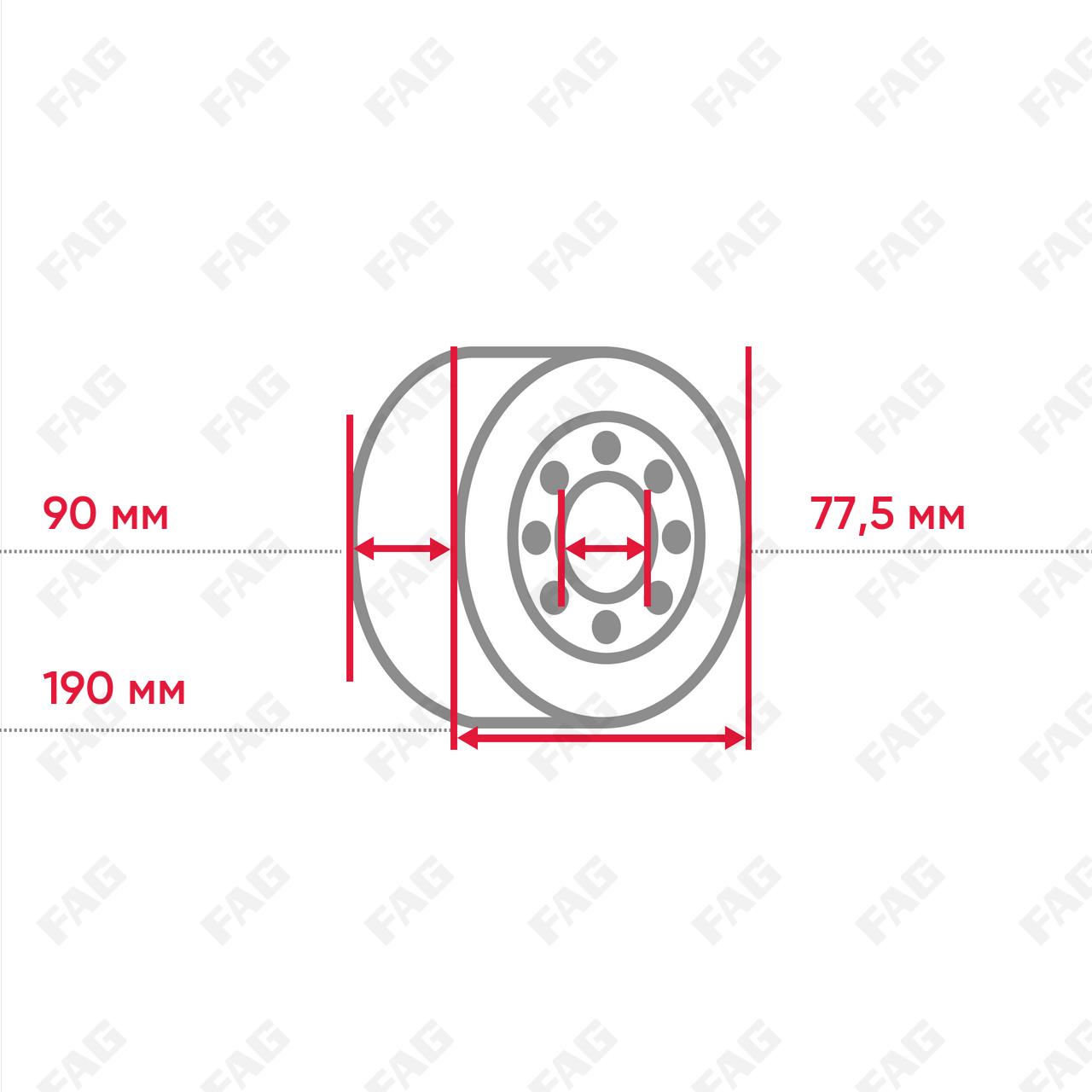 Радиальный закрепляемый шарикоподшипник GNE90-XL-KRR-B