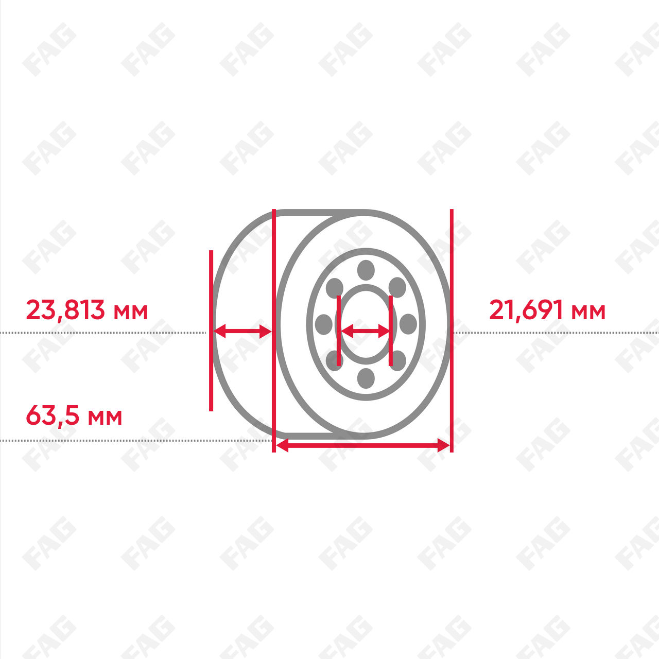 Конический роликоподшипник K23092-23250-X