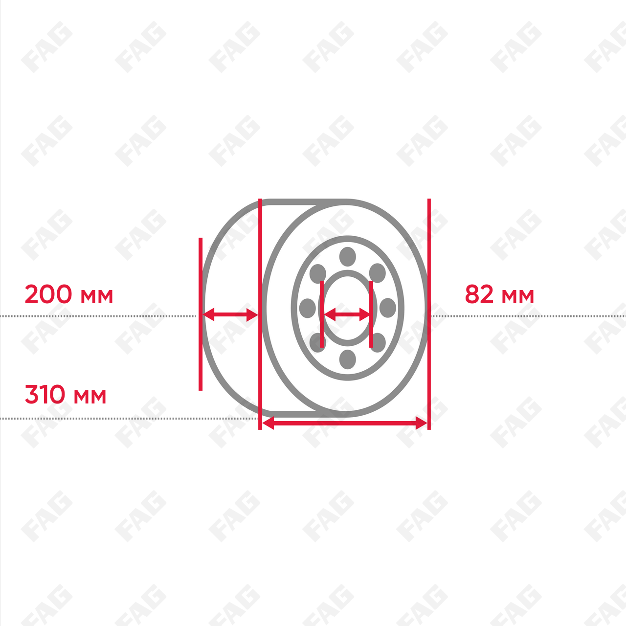 Радиальный сферический роликоподшипник 23040-E1A-XL-M-C3