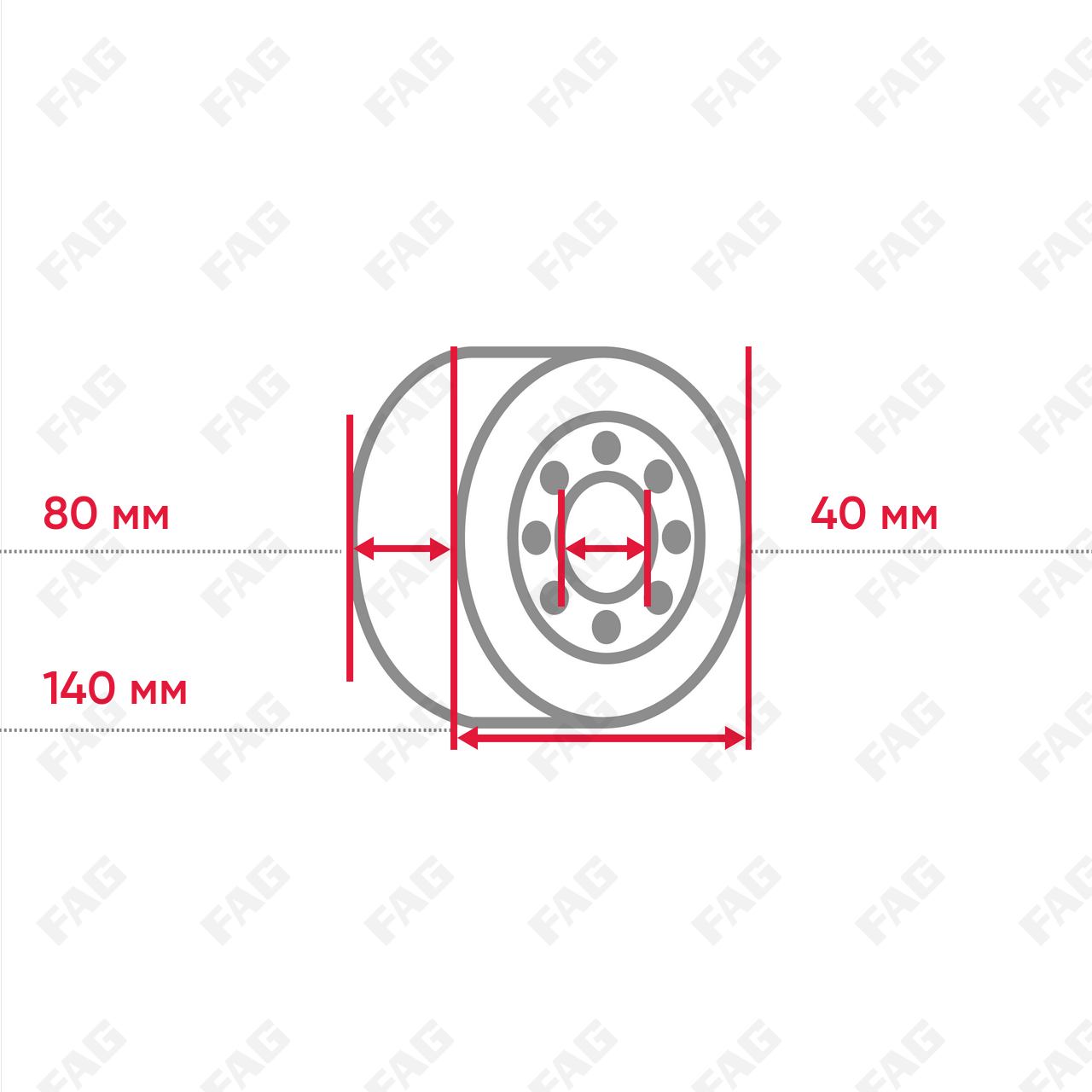 Радиальный сферический роликоподшипник WS22216-E1-XL-2VSR