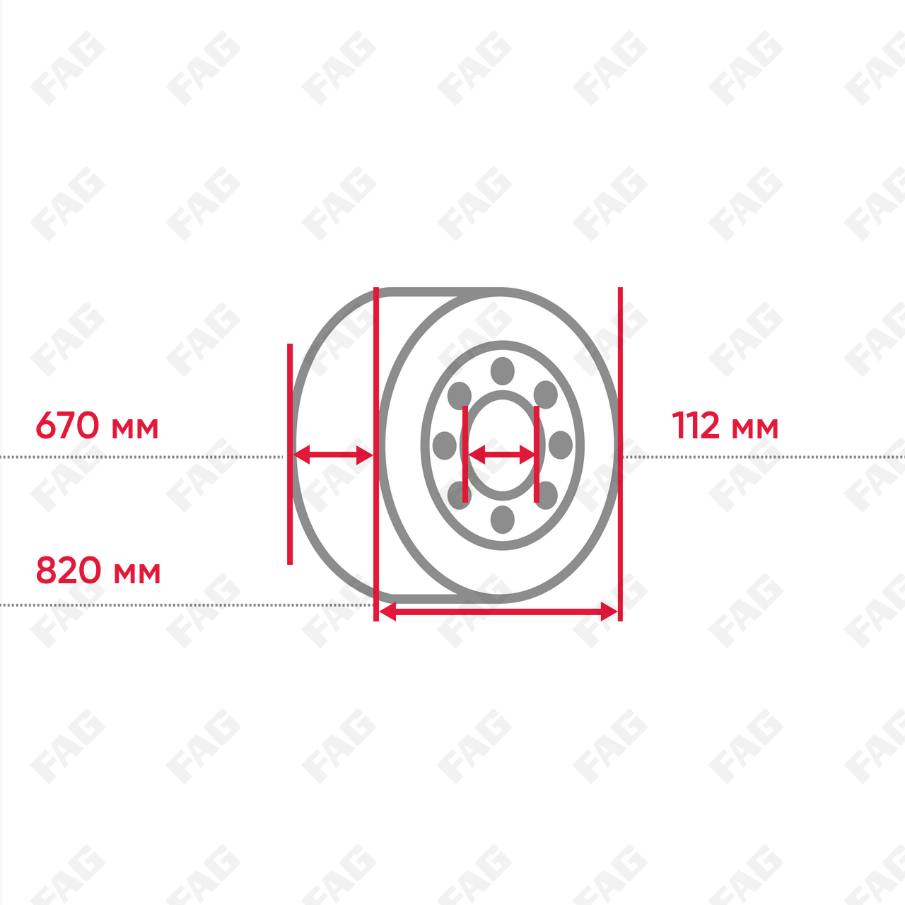 Радиальный сферический роликоподшипник 238/670-B-MB-C3