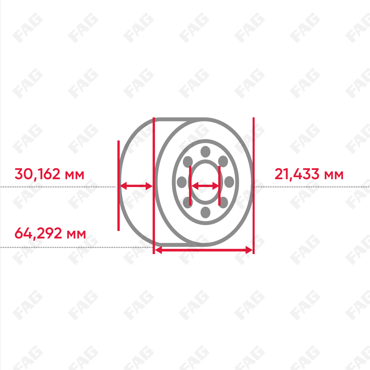 Конический роликоподшипник KM86649-M86610-DY