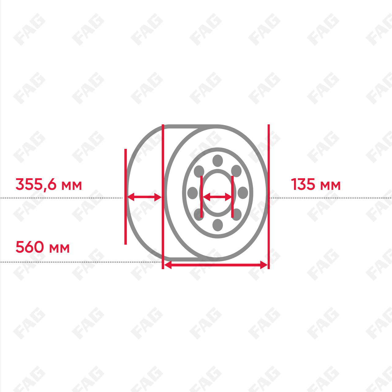 Радиальный сферический роликоподшипник 230S.1400