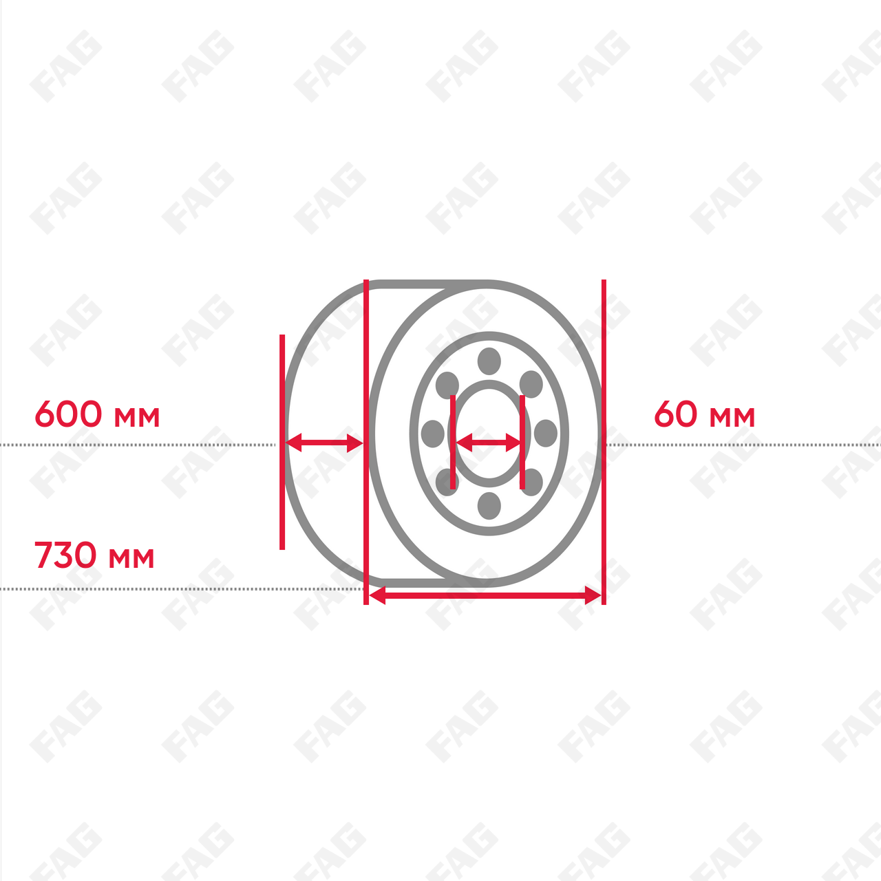 Радиально-упорный шарикоподшипник 718/600-MP