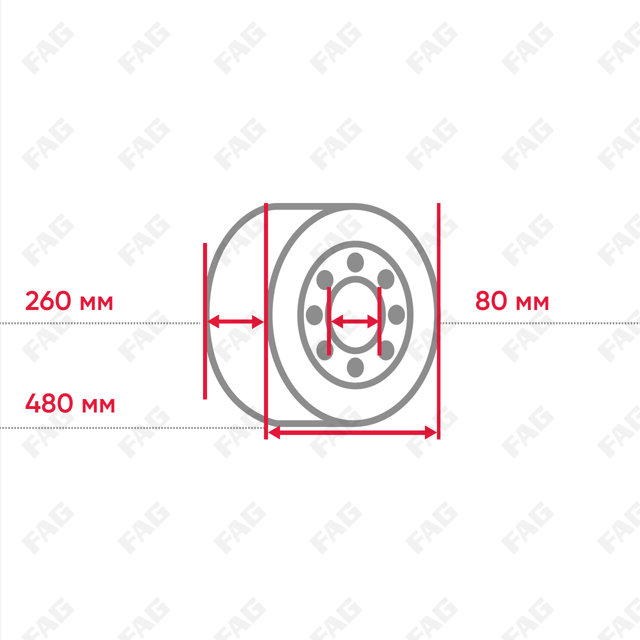 Цилиндрический роликоподшипник NU252-E-M1-C4