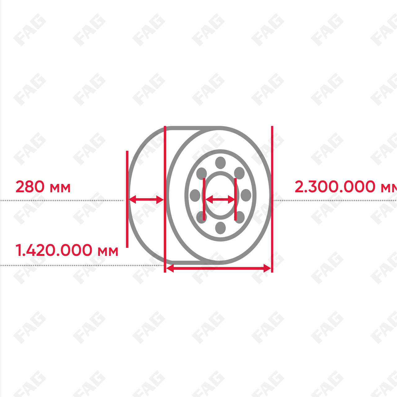 Конический роликоподшипник R32056-X-XL-J30PC