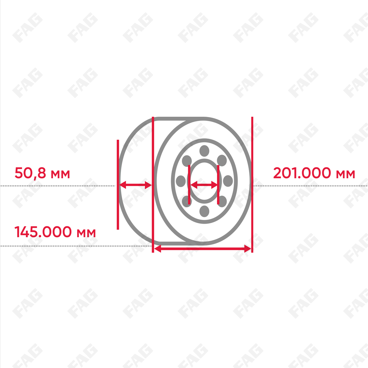 Конический роликоподшипник KHM807046-W215FB