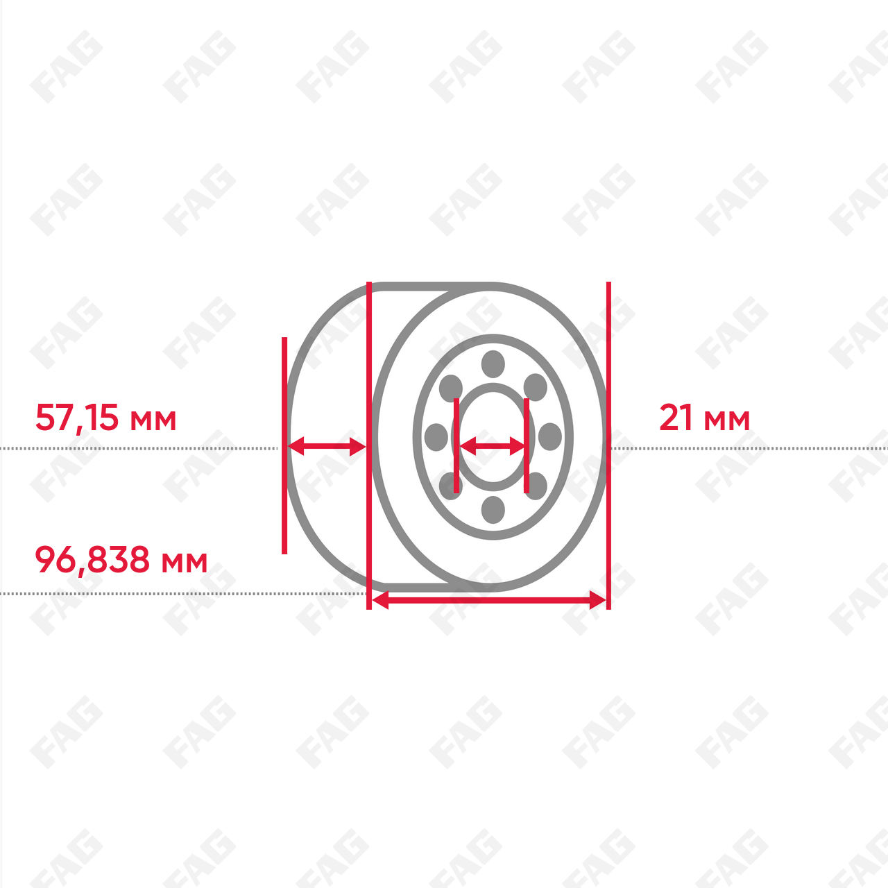 Конический роликоподшипник K387-A-382-A-DY-W61C