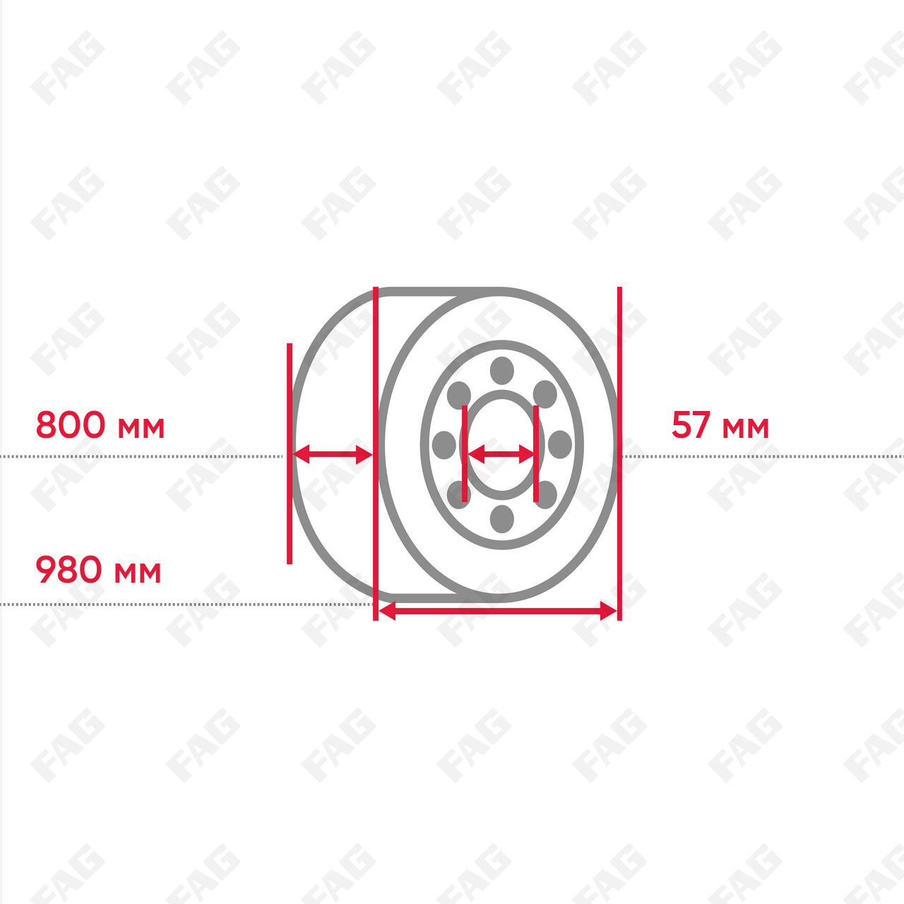 Радиально-упорный шарикоподшипник 708/800-MPB