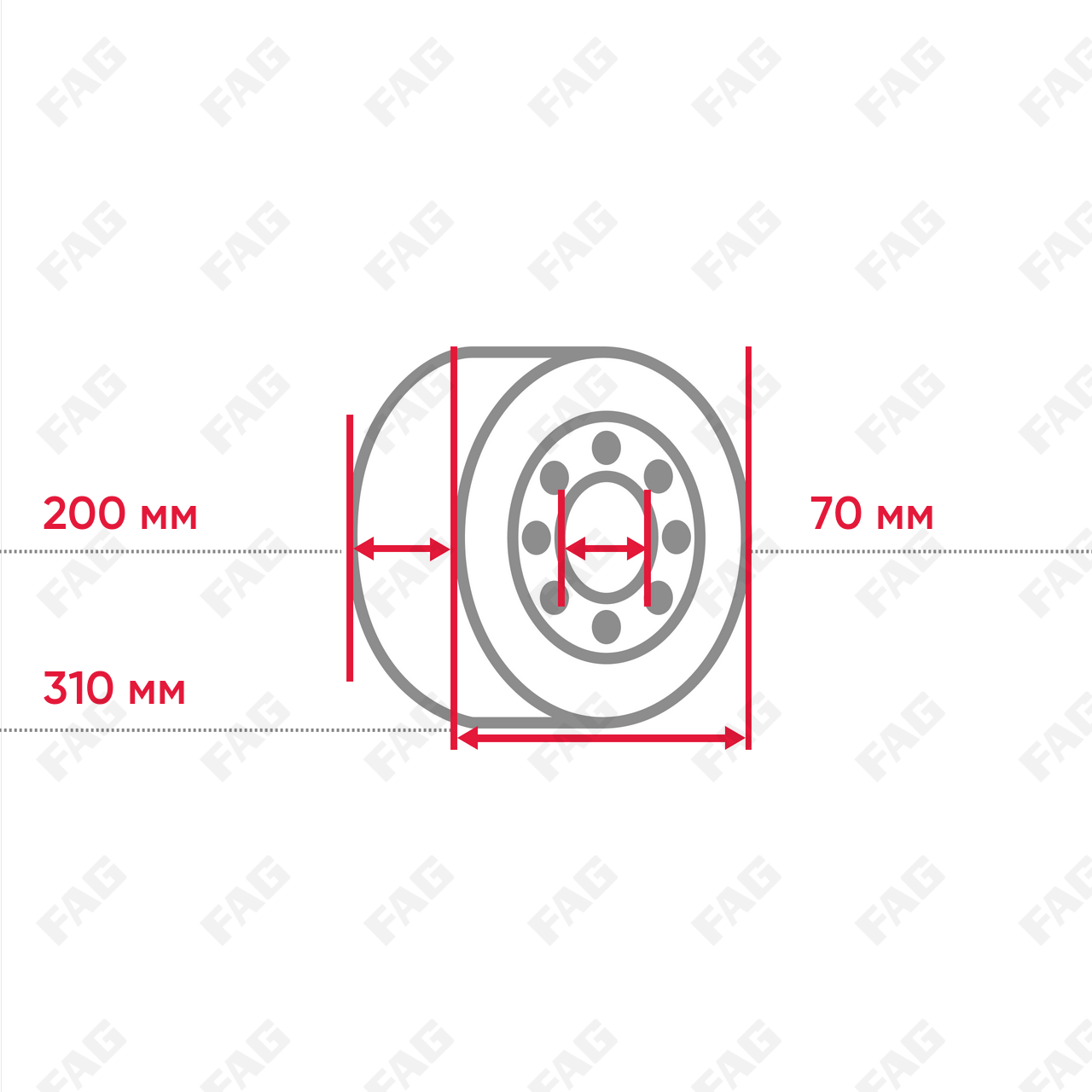 Конический роликоподшипник 32040-X-XL-J30PC