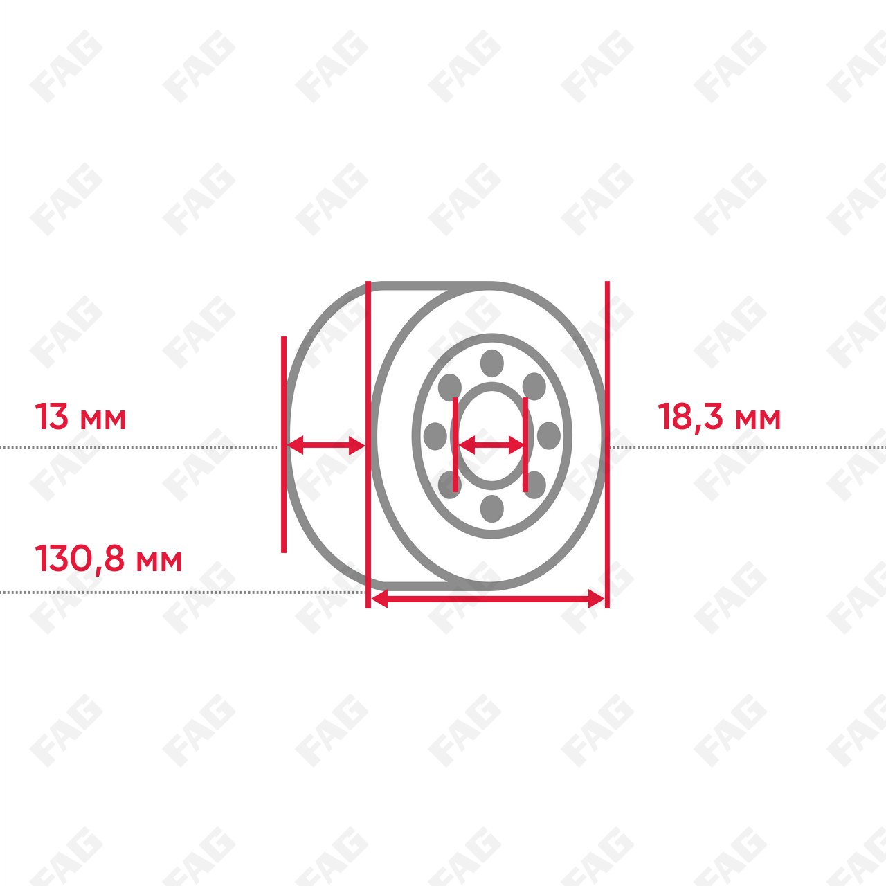 Ролики-натяжители ремня RSRA13-186-L0