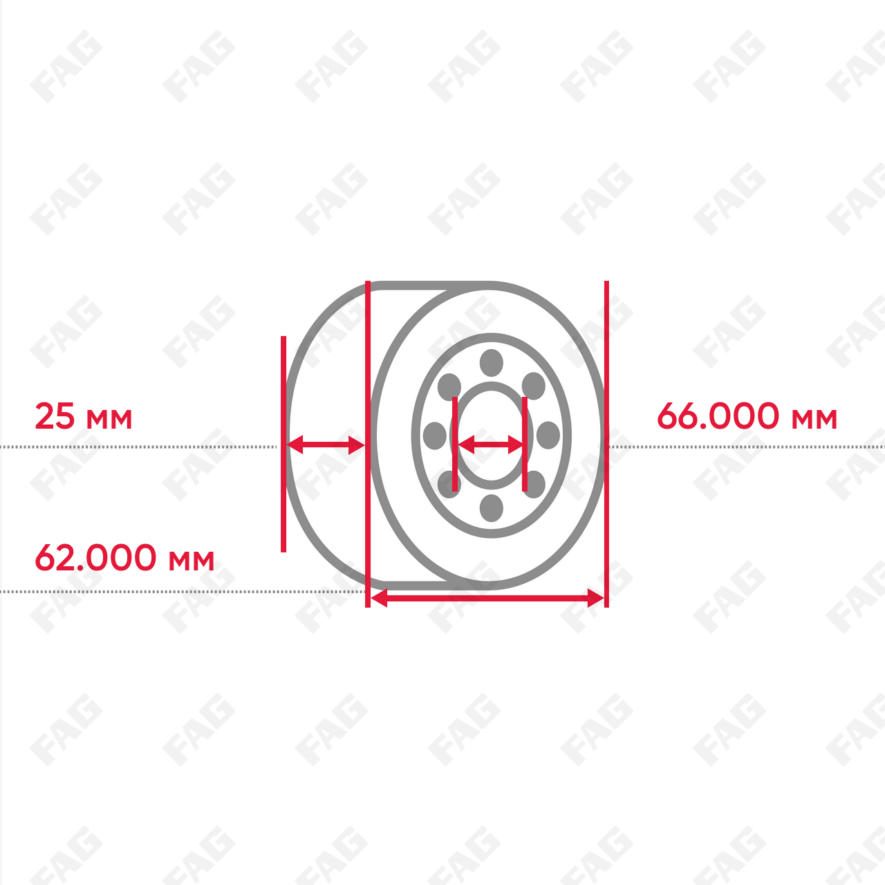 Конический роликоподшипник R32305-A