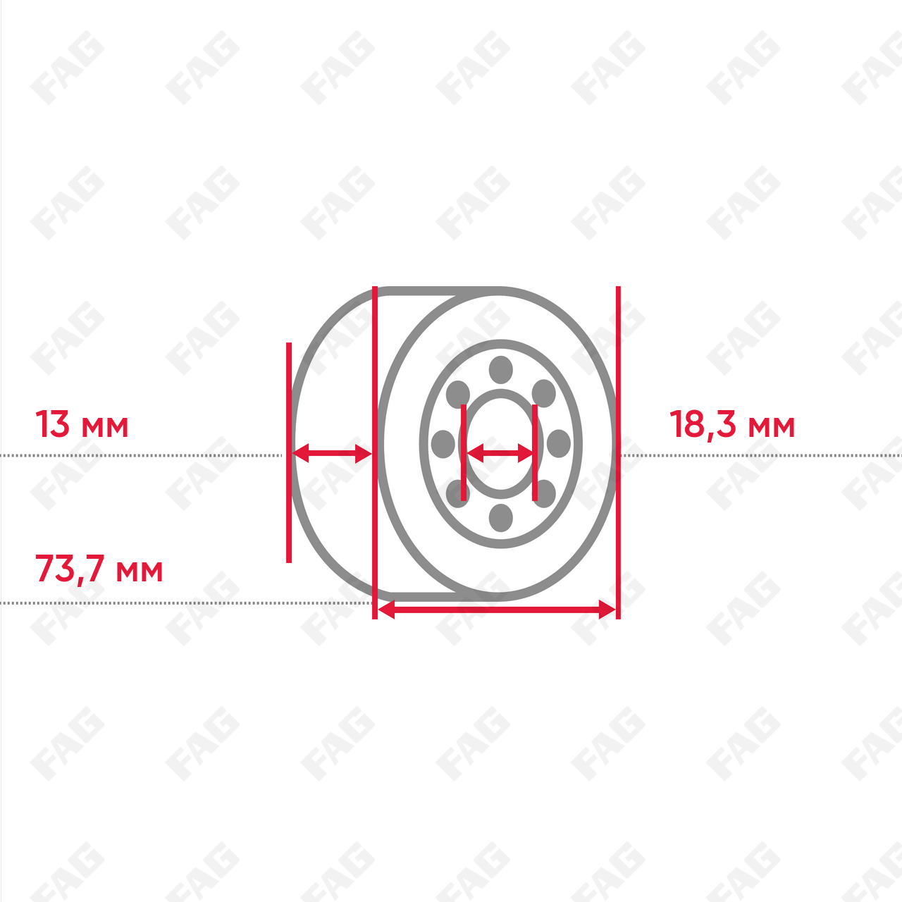 Ролики-натяжители ремня RSRA13-129-L0-L114