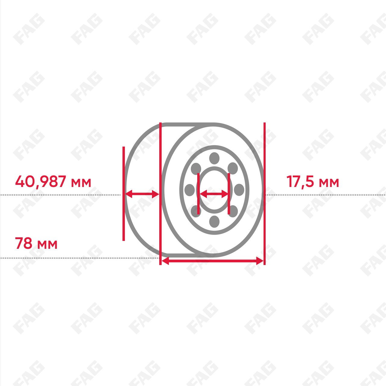 Конический роликоподшипник KLM300849-LM300816