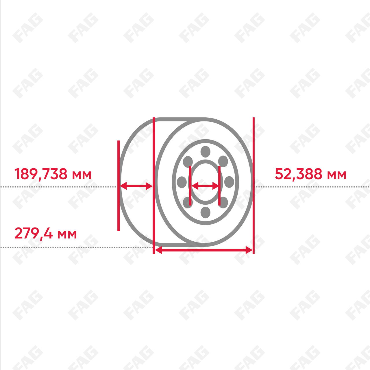 Конический роликоподшипник KM239447-M239410