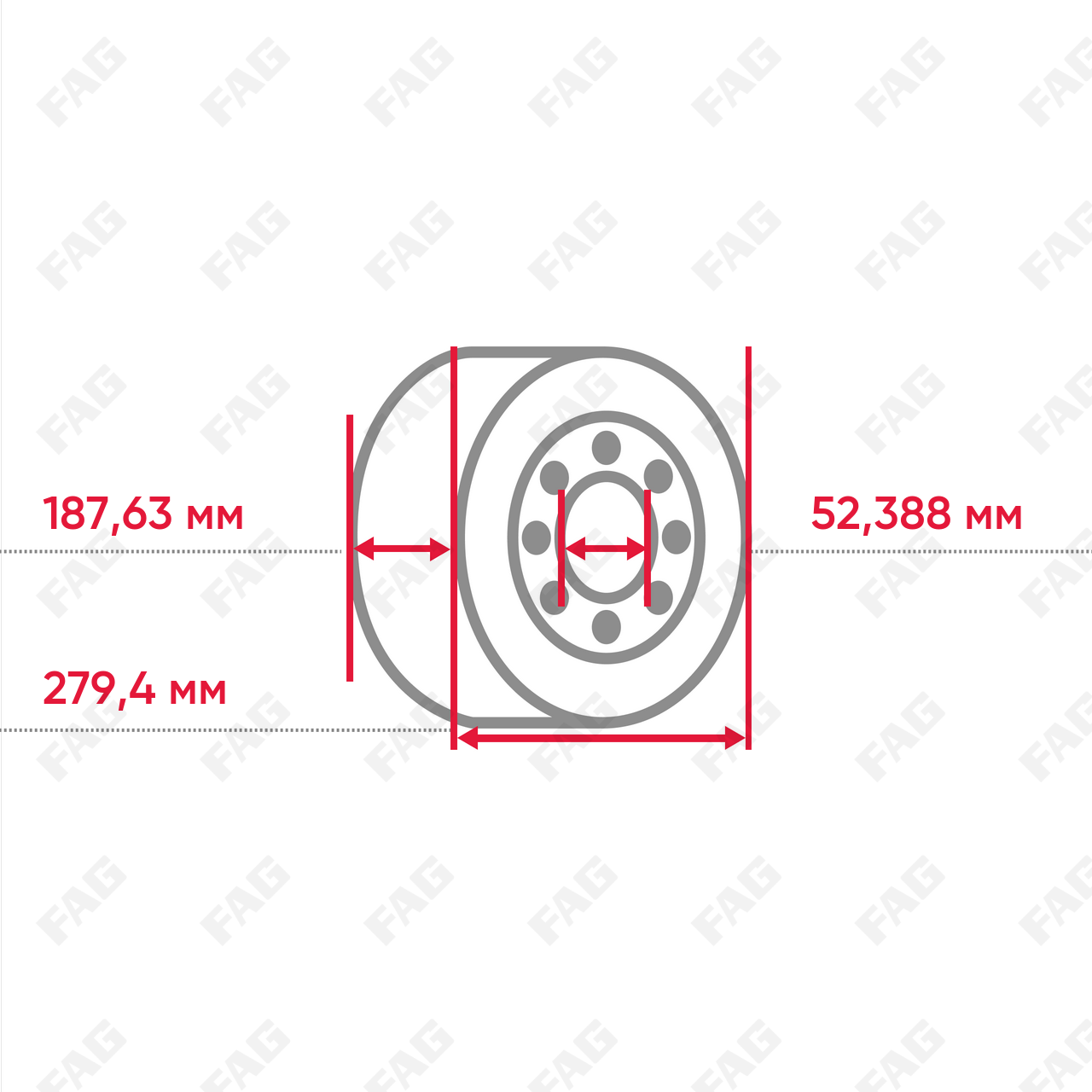 Конический роликоподшипник KM239441-M239410