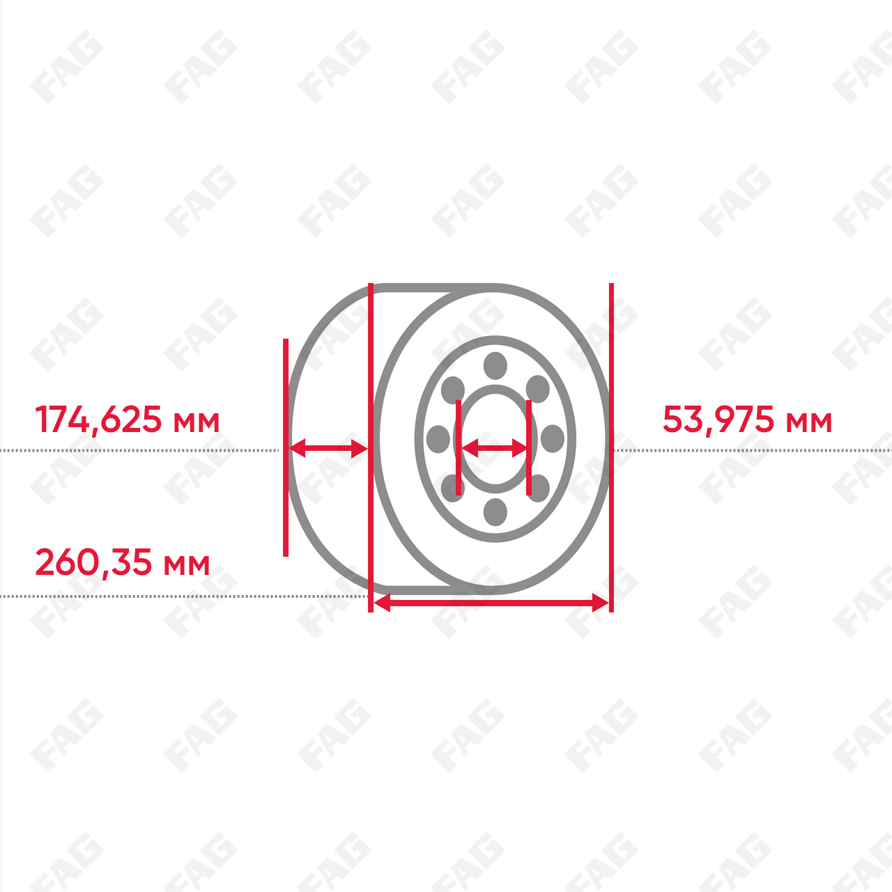 Конический роликоподшипник KM236845-M236810