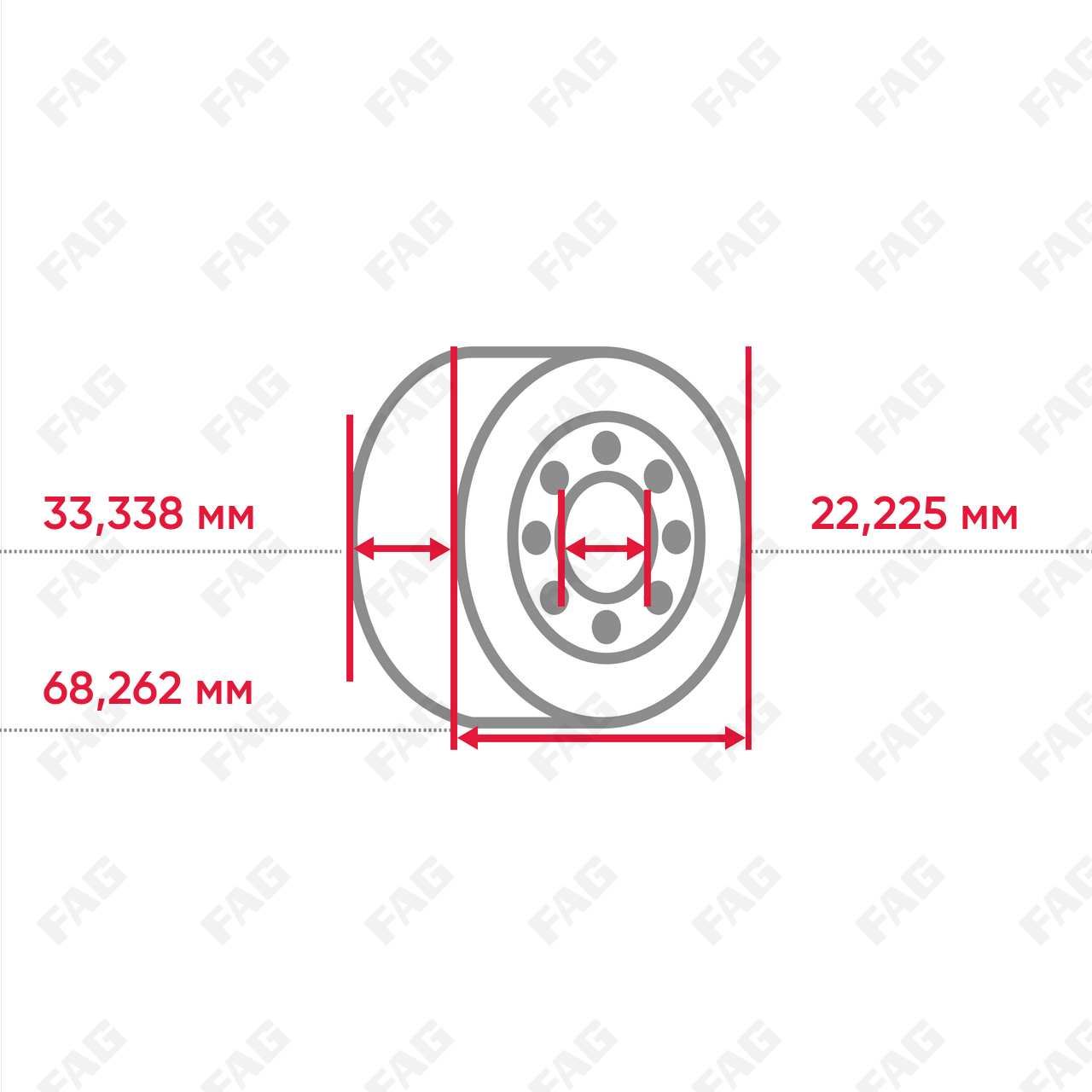 Конический роликоподшипник KM88048-M88010-DY-W61C