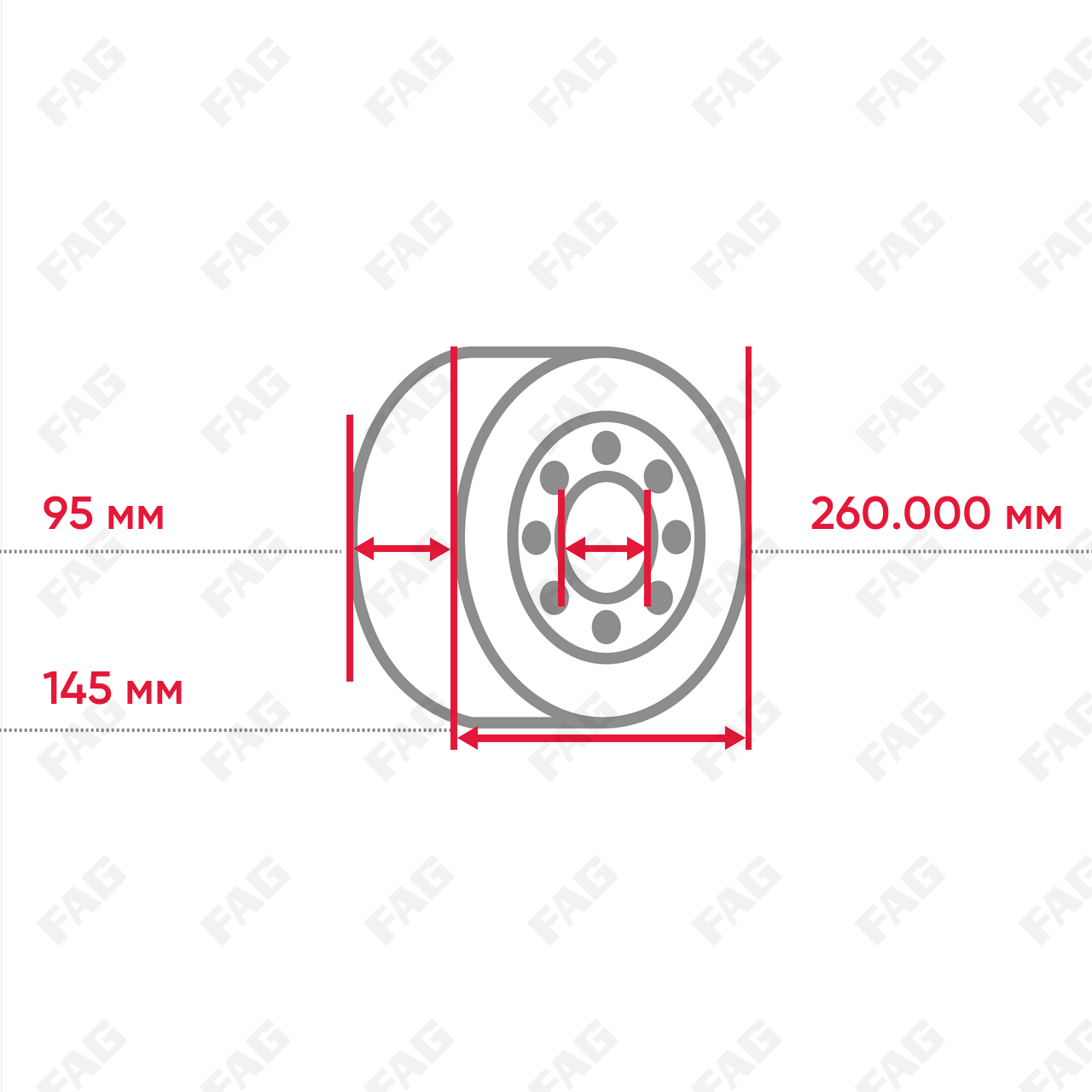 Конический роликоподшипник 33019-XL-R