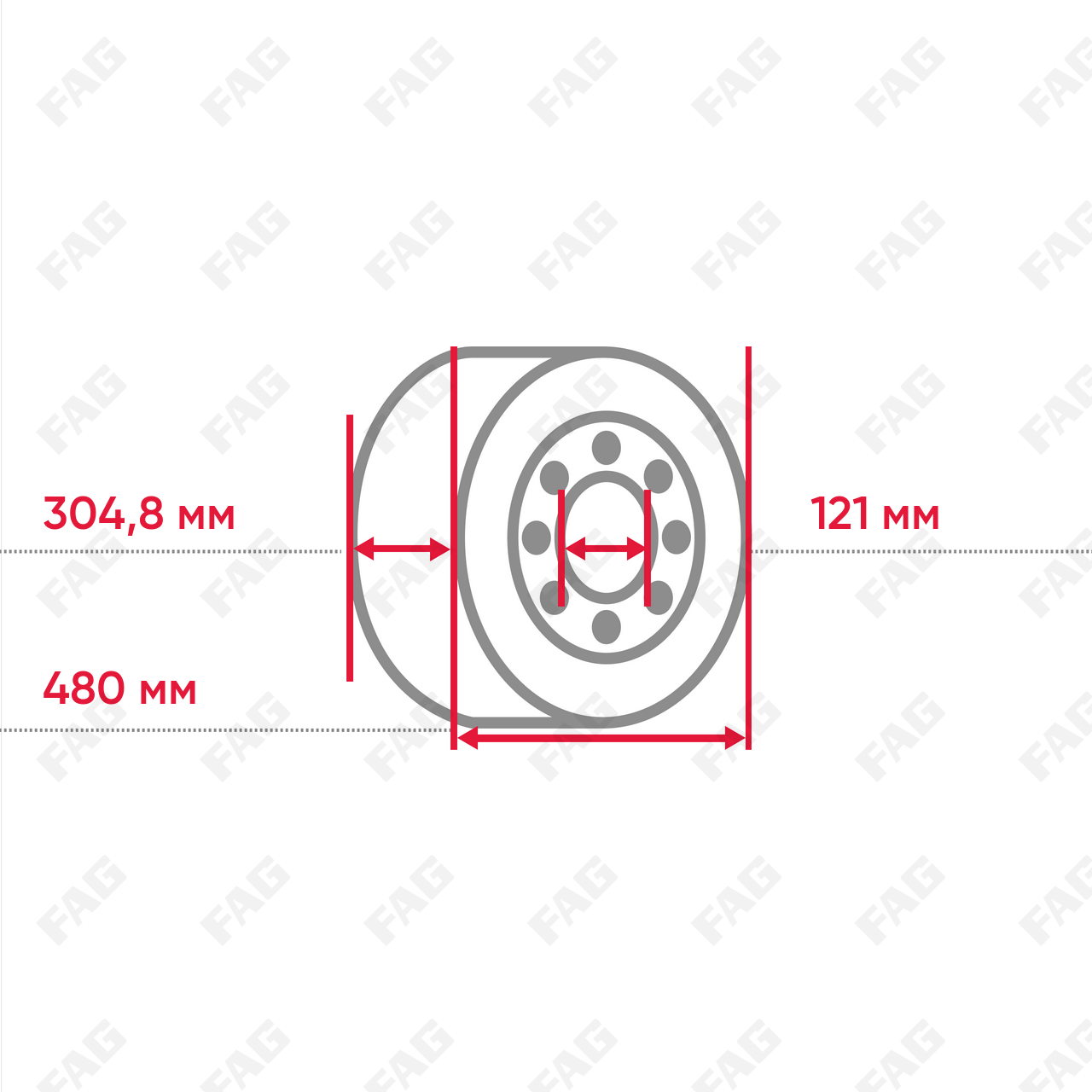 Радиальный сферический роликоподшипник 230S.1200