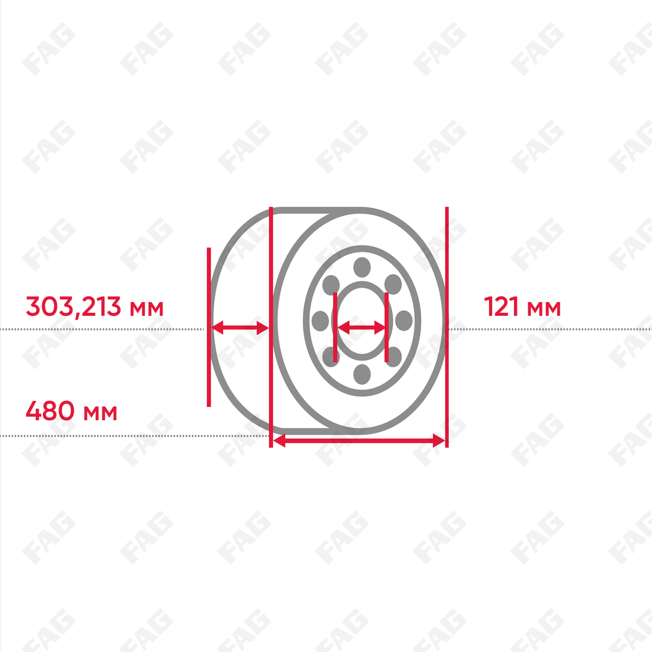 Радиальный сферический роликоподшипник 230S.1115