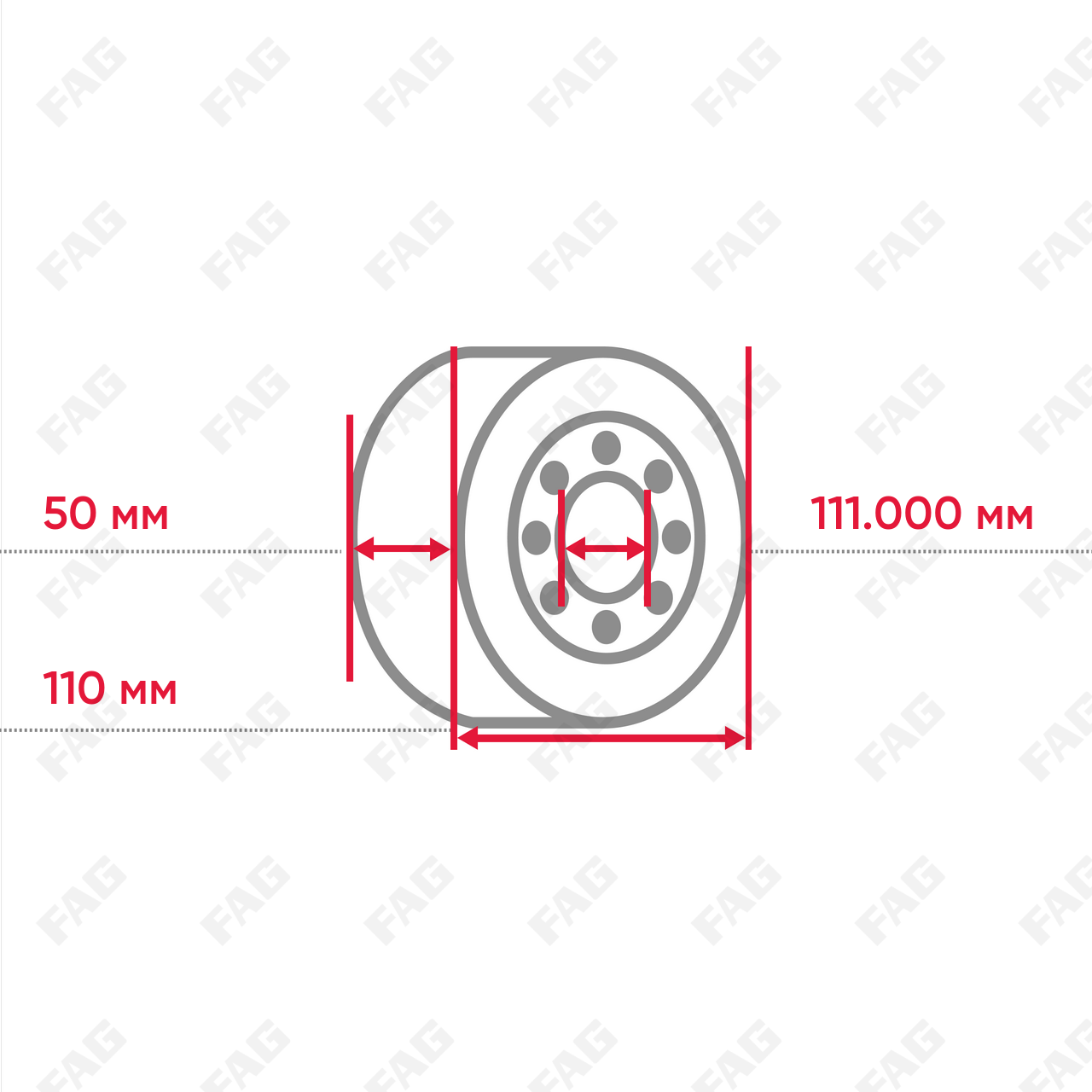 Конический роликоподшипник 31310-A-R