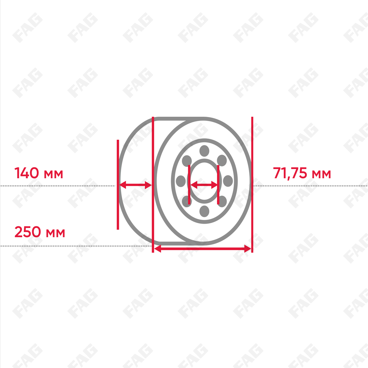 Конический роликоподшипник 32228-XL-P5