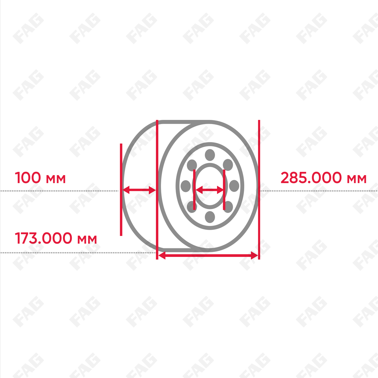 Конический роликоподшипник R32020-X