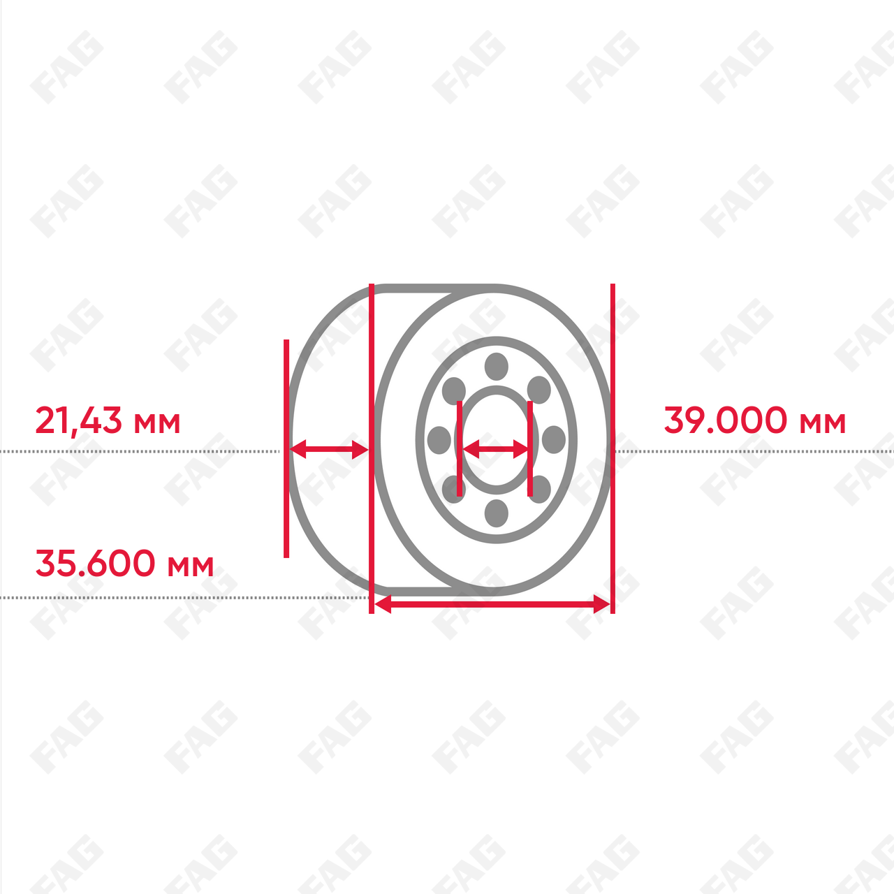 Конический роликоподшипник KM12649-H