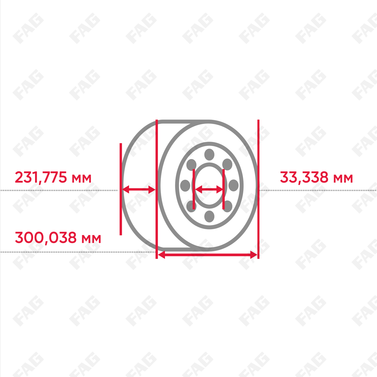 Конический роликоподшипник AK544091-544118