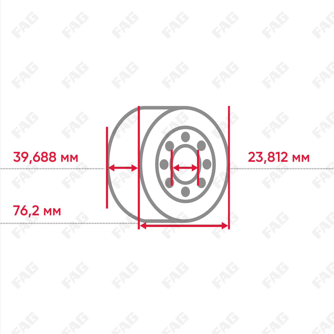 Конический роликоподшипник AK2789-2729