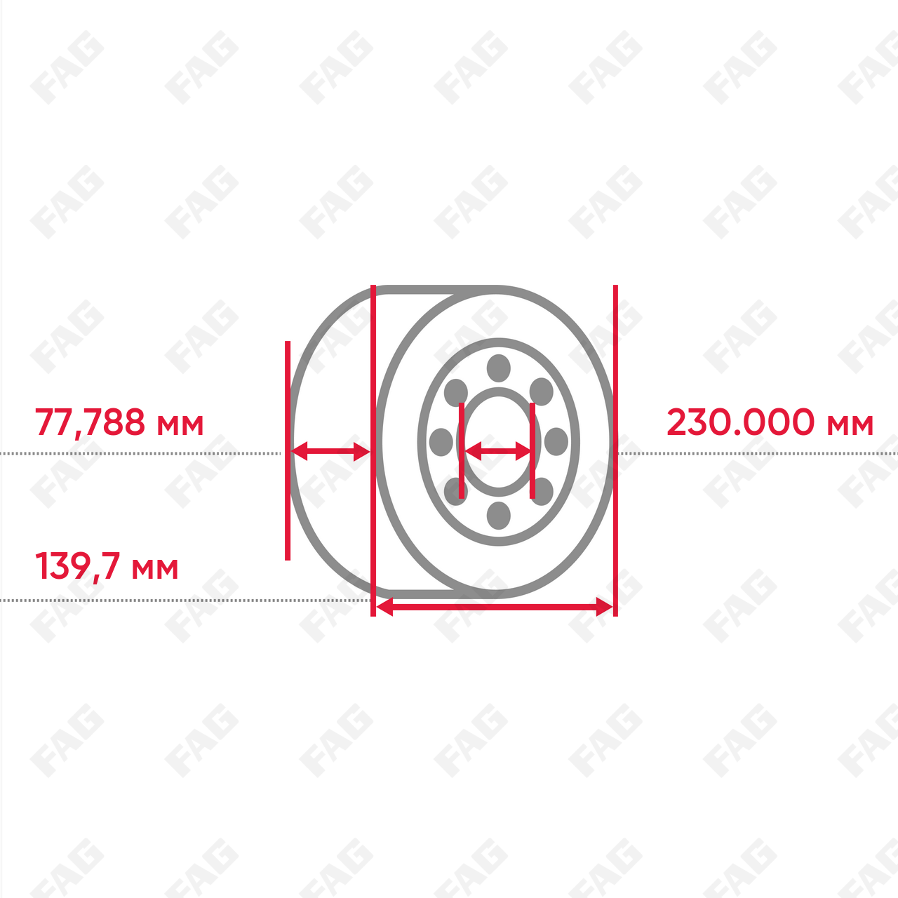 Конический роликоподшипник KH715348-H715310-B