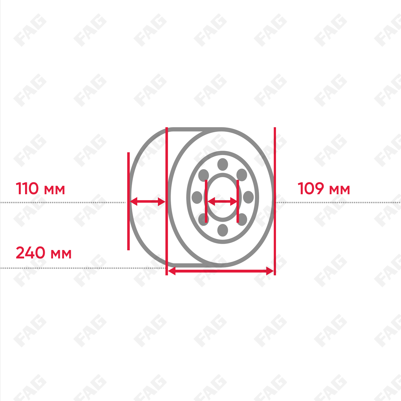 Комплект конического роликоподшипника 30322-XL-DF-A0-40