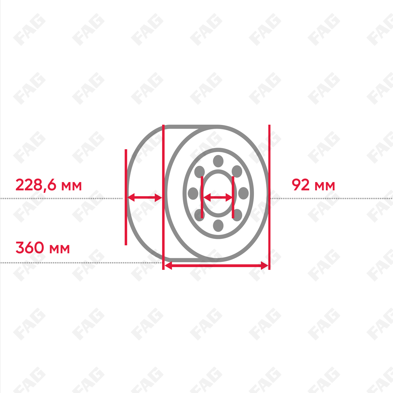 Радиальный сферический роликоподшипник 230S.900