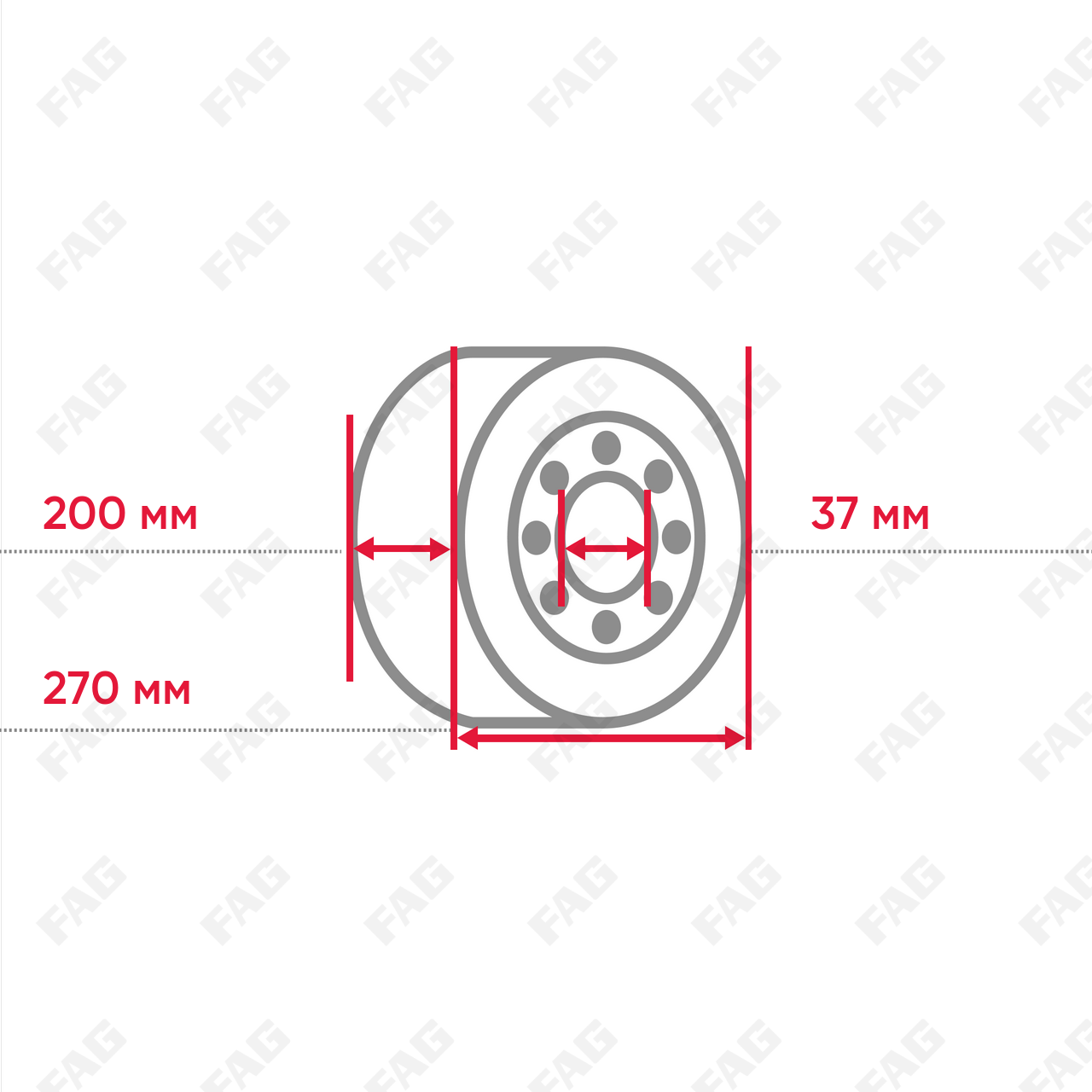 Конический роликоподшипник T4DB200