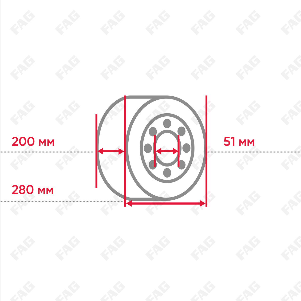 Конический роликоподшипник 32940-A-J30PC